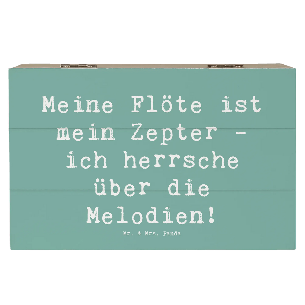 Holzkiste Spruch Flötenzauber Erinnerungsbox, Schatulle, Aufbewahrungsbox, Truhe, Schatzkiste, Geschenkdose, XXL, Holzkiste, Kiste, Dekokiste, Erinnerungskiste, Geschenkbox, Instrumente, Geschenke Musiker, Musikliebhaber