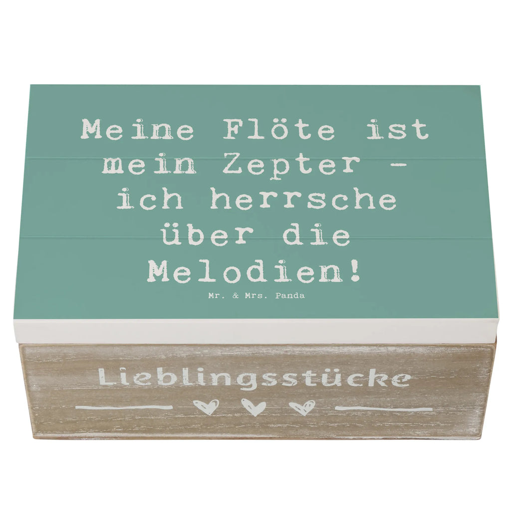 Holzkiste Spruch Flötenzauber Erinnerungsbox, Schatulle, Aufbewahrungsbox, Truhe, Schatzkiste, Geschenkdose, XXL, Holzkiste, Kiste, Dekokiste, Erinnerungskiste, Geschenkbox, Instrumente, Geschenke Musiker, Musikliebhaber
