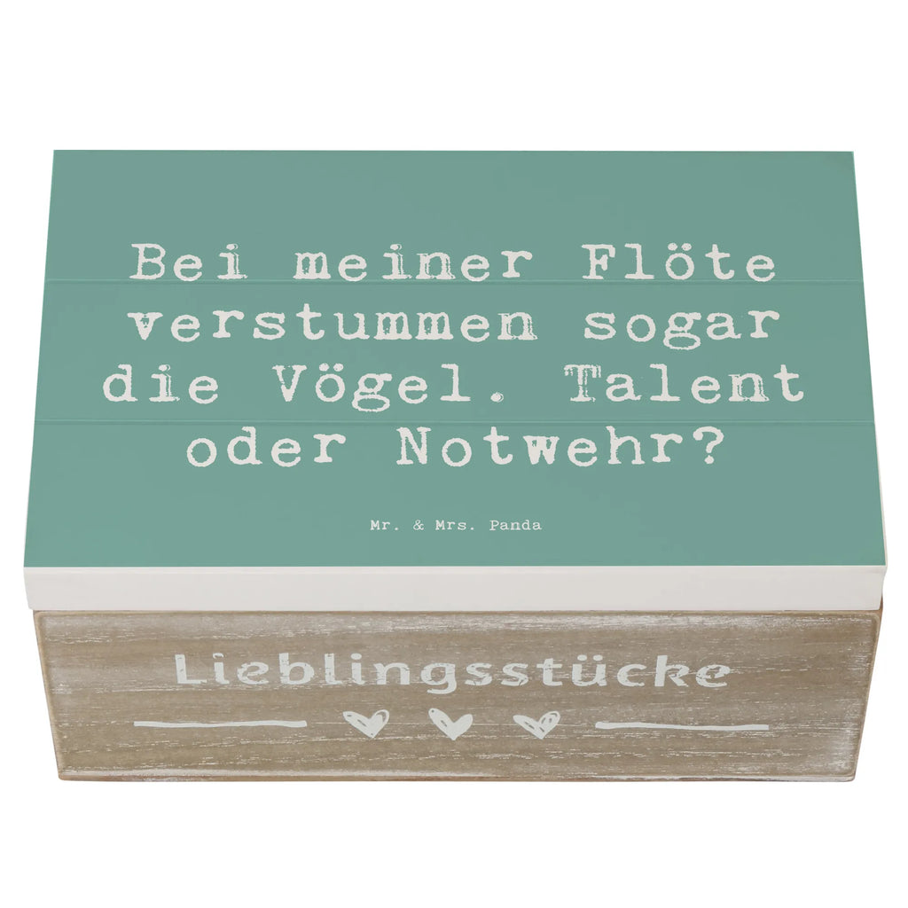 Wooden chest Saying Bei meiner Flöte verstummen sogar die Vögel. Talent oder Notwehr? Erinnerungskiste, Dekokiste, Geschenkbox, Kiste, XXL, Schatulle, Aufbewahrungsbox, Erinnerungsbox, Holzkiste, Truhe, Geschenkdose, Schatzkiste, Instrumente, Geschenke Musiker, Musikliebhaber