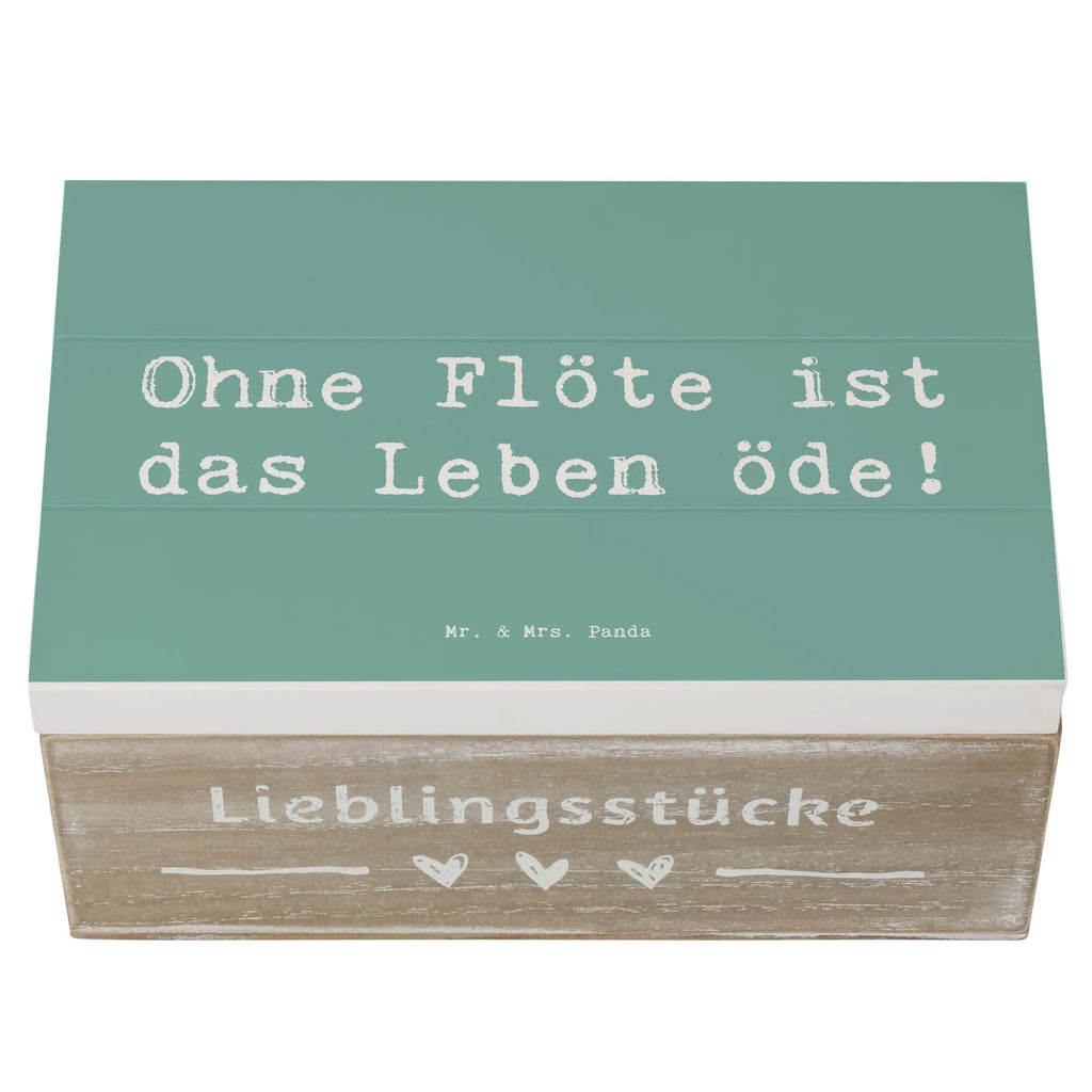 Wooden chest Saying Ohne Flöte ist das Leben öde! Aufbewahrungsbox, Schatzkiste, Holzkiste, Erinnerungskiste, Schatulle, Geschenkbox, Erinnerungsbox, XXL, Dekokiste, Kiste, Geschenkdose, Truhe, Instrumente, Geschenke Musiker, Musikliebhaber