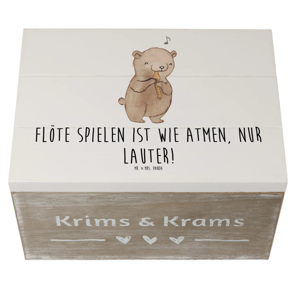 Holzkiste Flöte Atem Holzkiste, Kiste, Dekokiste, Aufbewahrungsbox, XXL, Erinnerungsbox, Schatzkiste, Schatulle, Geschenkdose, Geschenkbox, Erinnerungskiste, Truhe, Instrumente, Geschenke Musiker, Musikliebhaber