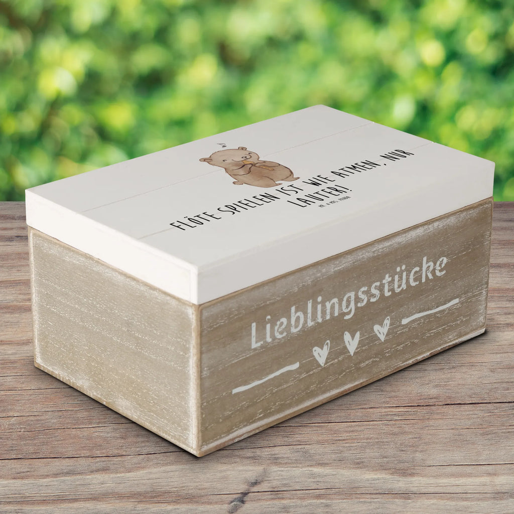 Holzkiste Flöte Atem Holzkiste, Kiste, Dekokiste, Aufbewahrungsbox, XXL, Erinnerungsbox, Schatzkiste, Schatulle, Geschenkdose, Geschenkbox, Erinnerungskiste, Truhe, Instrumente, Geschenke Musiker, Musikliebhaber
