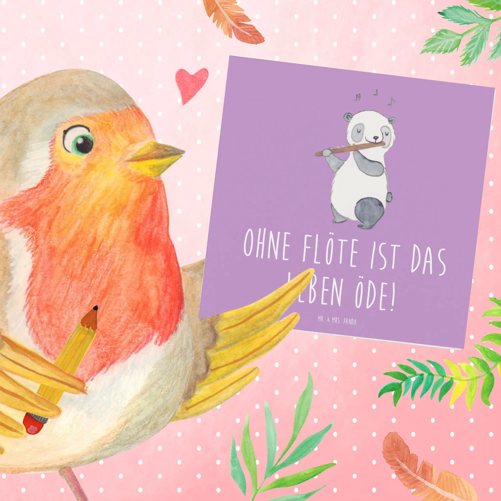 Deluxe Card Ohne Flöte ist das Leben öde! Einladungskarte, Hochwertige Grußkarte, Hochzeitskarte, Glückwunschkarte, Karte, Grußkarte, Geburtstagskarte, Klappkarte, Hochwertige Klappkarte, Instrumente, Geschenke Musiker, Musikliebhaber