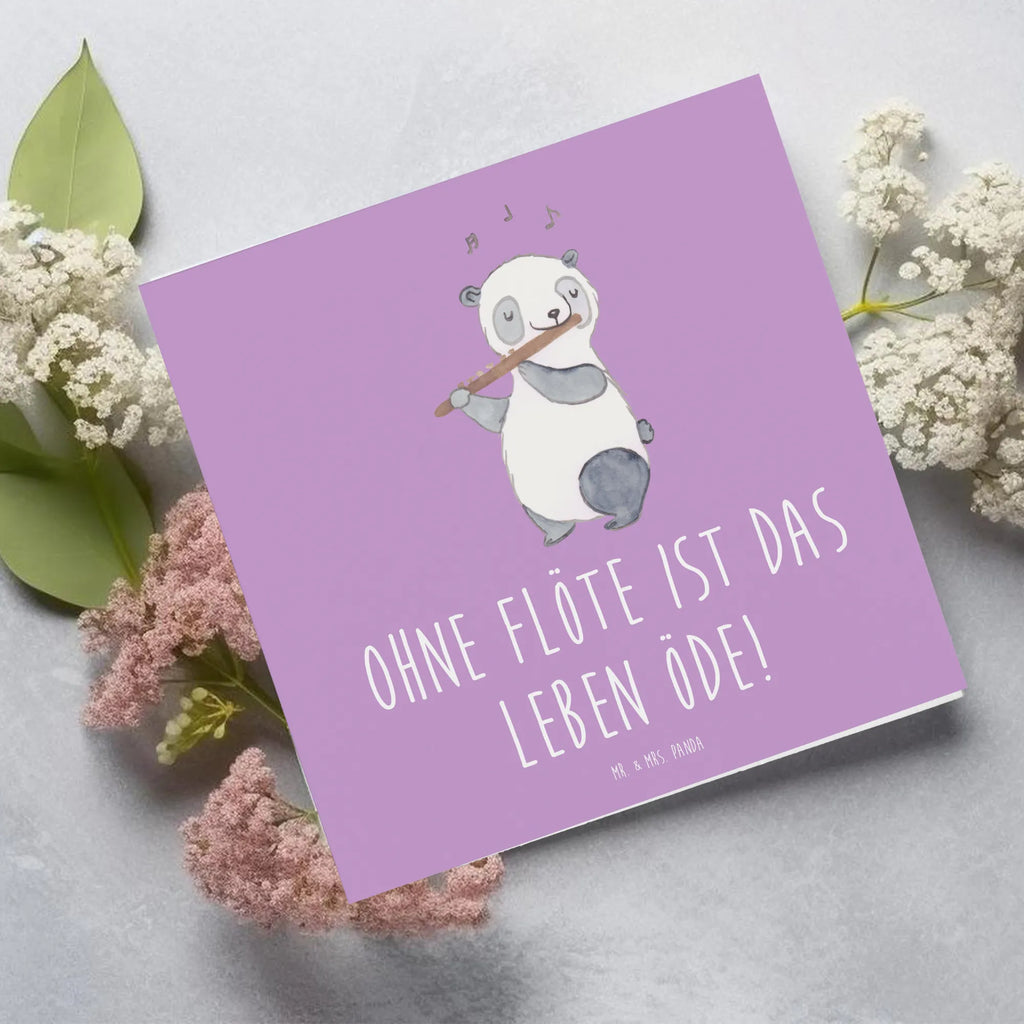Deluxe Card Ohne Flöte ist das Leben öde! Einladungskarte, Hochwertige Grußkarte, Hochzeitskarte, Glückwunschkarte, Karte, Grußkarte, Geburtstagskarte, Klappkarte, Hochwertige Klappkarte, Instrumente, Geschenke Musiker, Musikliebhaber