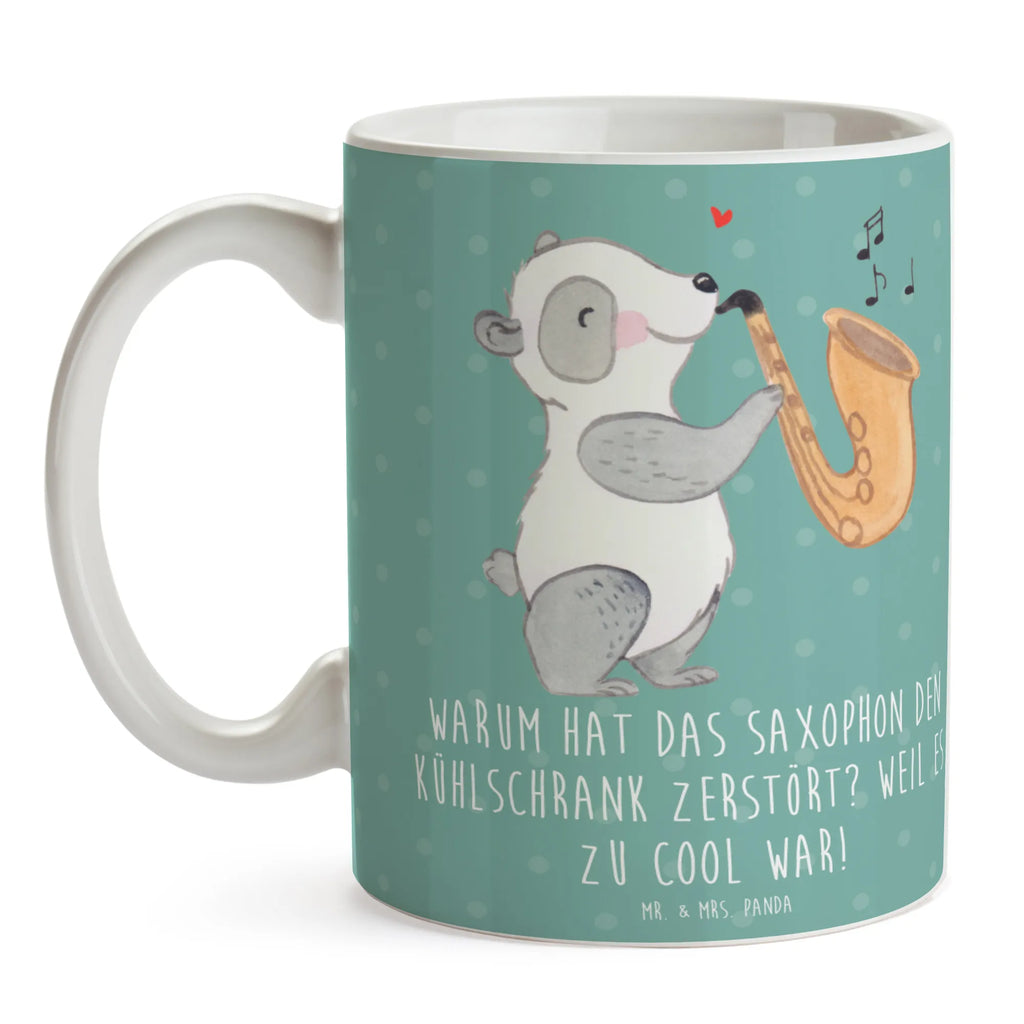 Tasse Saxophon Kühlschrank Kaffeetasse, Tasse mit Zitaten, Teetasse, Tasse mit Motiven, Porzellantasse, Geschenktasse, Keramiktasse, Bürotasse, Tasse, Instrumente, Geschenke Musiker, Musikliebhaber