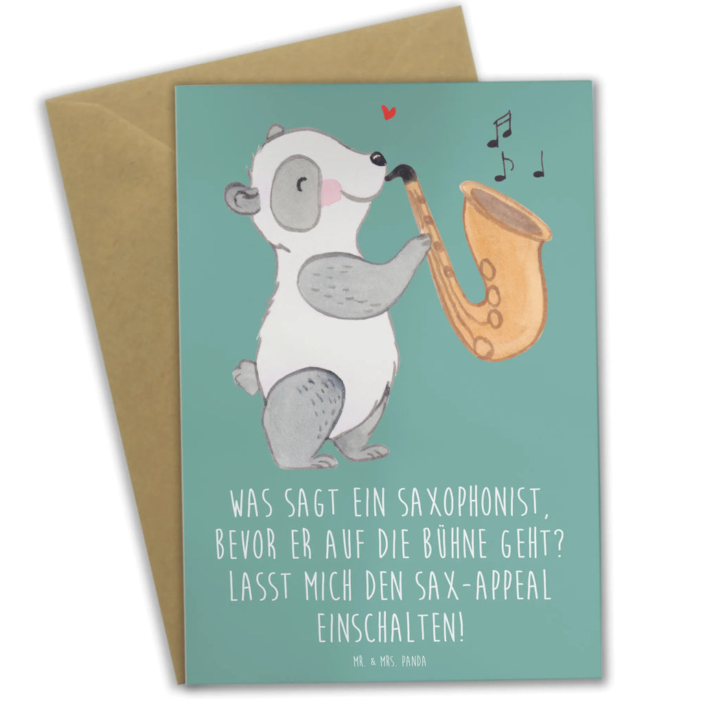 Grußkarte Magischer Saxophon-Charme Ansichtskarten, Klappkarte, Einladungskarte, Hochzeitskarte, Glückwunschkarte, Geburtstagskarte, Karte, Grußkarte, Instrumente, Geschenke Musiker, Musikliebhaber