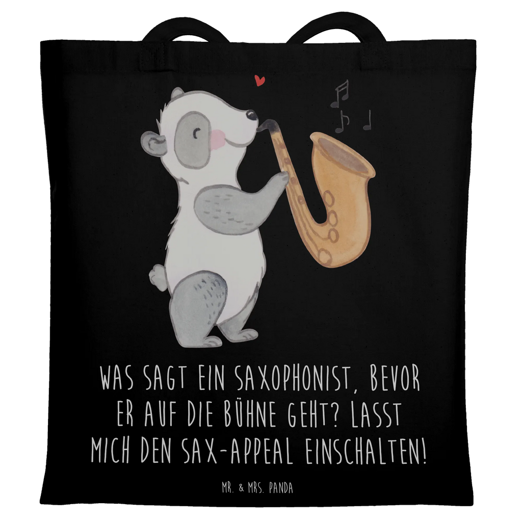 Tote bag Was sagt ein Saxophonist, bevor er auf die Bühne geht? Lasst mich den Sax-appeal einschalten! Shopper, Badetasche, Tragetasche, Jutebeutel, Stofftasche, Beutel, Stoffbeutel, Einkaufstüte, Tasche, Einkaufstasche, Jutetasche, Umhängetasche, Laptoptasche, Strandtasche, Beuteltasche, Schultertasche, Instrumente, Geschenke Musiker, Musikliebhaber