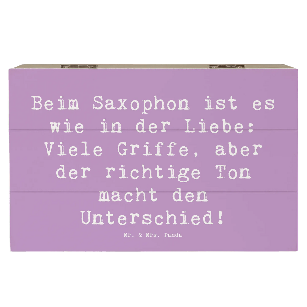 Holzkiste Spruch Saxophon Liebe Erinnerungsbox, Aufbewahrungsbox, Schatzkiste, Truhe, Dekokiste, Geschenkbox, Kiste, Erinnerungskiste, Schatulle, Geschenkdose, Holzkiste, XXL, Instrumente, Geschenke Musiker, Musikliebhaber