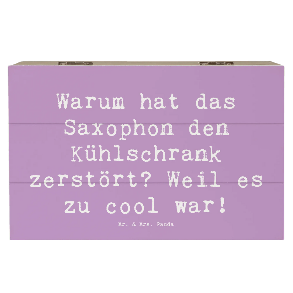 Holzkiste Spruch Saxophon Kühlschrank Truhe, Schatzkiste, Holzkiste, Erinnerungsbox, Geschenkdose, Geschenkbox, Dekokiste, Kiste, XXL, Erinnerungskiste, Aufbewahrungsbox, Schatulle, Instrumente, Geschenke Musiker, Musikliebhaber