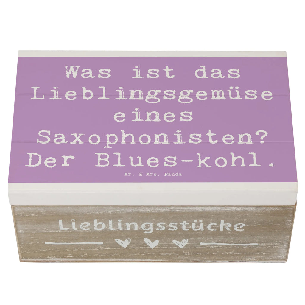 Wooden chest Saying Was ist das Lieblingsgemüse eines Saxophonisten? Der Blues-kohl. Holzkiste, Schatzkiste, Truhe, Dekokiste, Geschenkdose, Erinnerungsbox, Aufbewahrungsbox, XXL, Erinnerungskiste, Schatulle, Kiste, Geschenkbox, Instrumente, Geschenke Musiker, Musikliebhaber