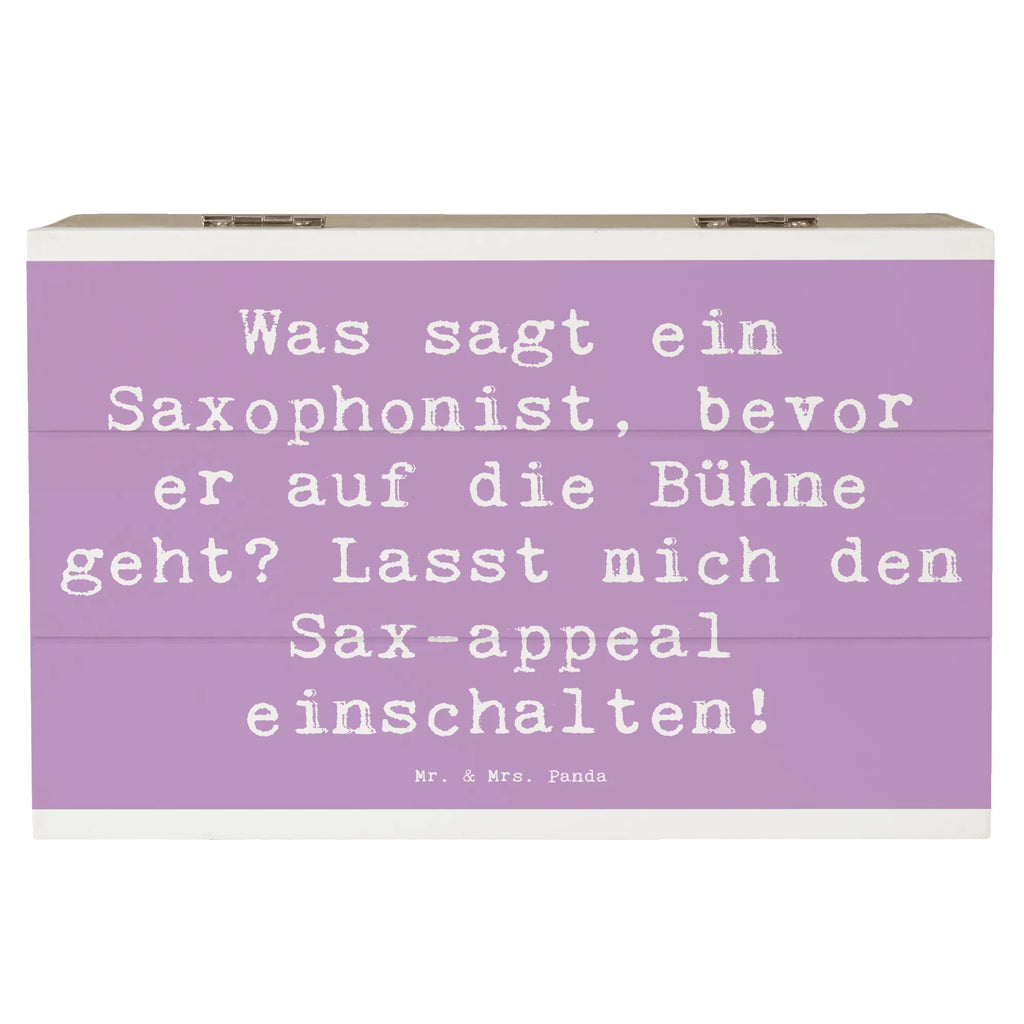 Wooden chest Saying Was sagt ein Saxophonist, bevor er auf die Bühne geht? Lasst mich den Sax-appeal einschalten! XXL, Aufbewahrungsbox, Erinnerungsbox, Schatzkiste, Geschenkbox, Erinnerungskiste, Truhe, Dekokiste, Holzkiste, Kiste, Geschenkdose, Schatulle, Instrumente, Geschenke Musiker, Musikliebhaber