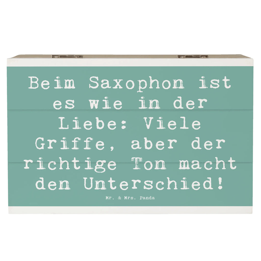Holzkiste Spruch Saxophon Liebe Erinnerungsbox, Aufbewahrungsbox, Schatzkiste, Truhe, Dekokiste, Geschenkbox, Kiste, Erinnerungskiste, Schatulle, Geschenkdose, Holzkiste, XXL, Instrumente, Geschenke Musiker, Musikliebhaber