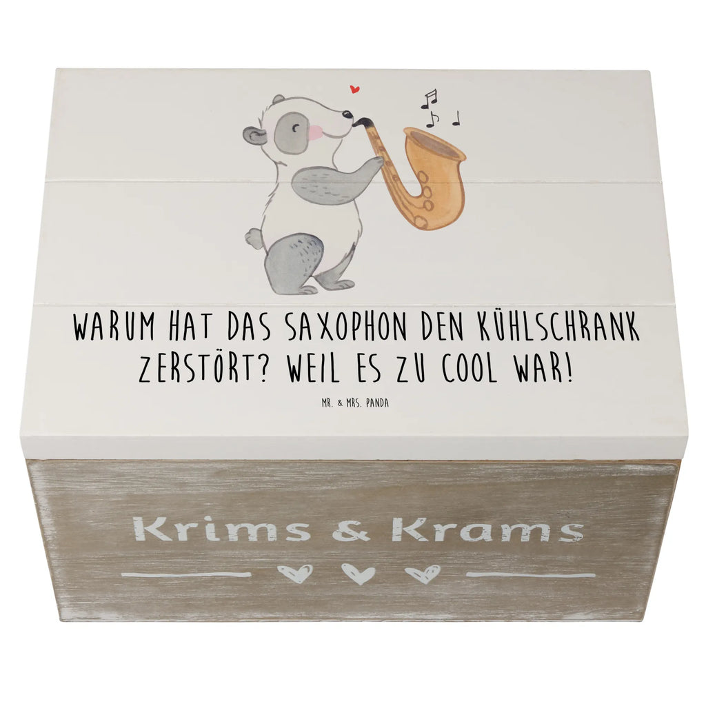Holzkiste Saxophon Kühlschrank XXL, Erinnerungskiste, Kiste, Schatulle, Geschenkbox, Dekokiste, Erinnerungsbox, Holzkiste, Schatzkiste, Truhe, Geschenkdose, Aufbewahrungsbox, Instrumente, Geschenke Musiker, Musikliebhaber