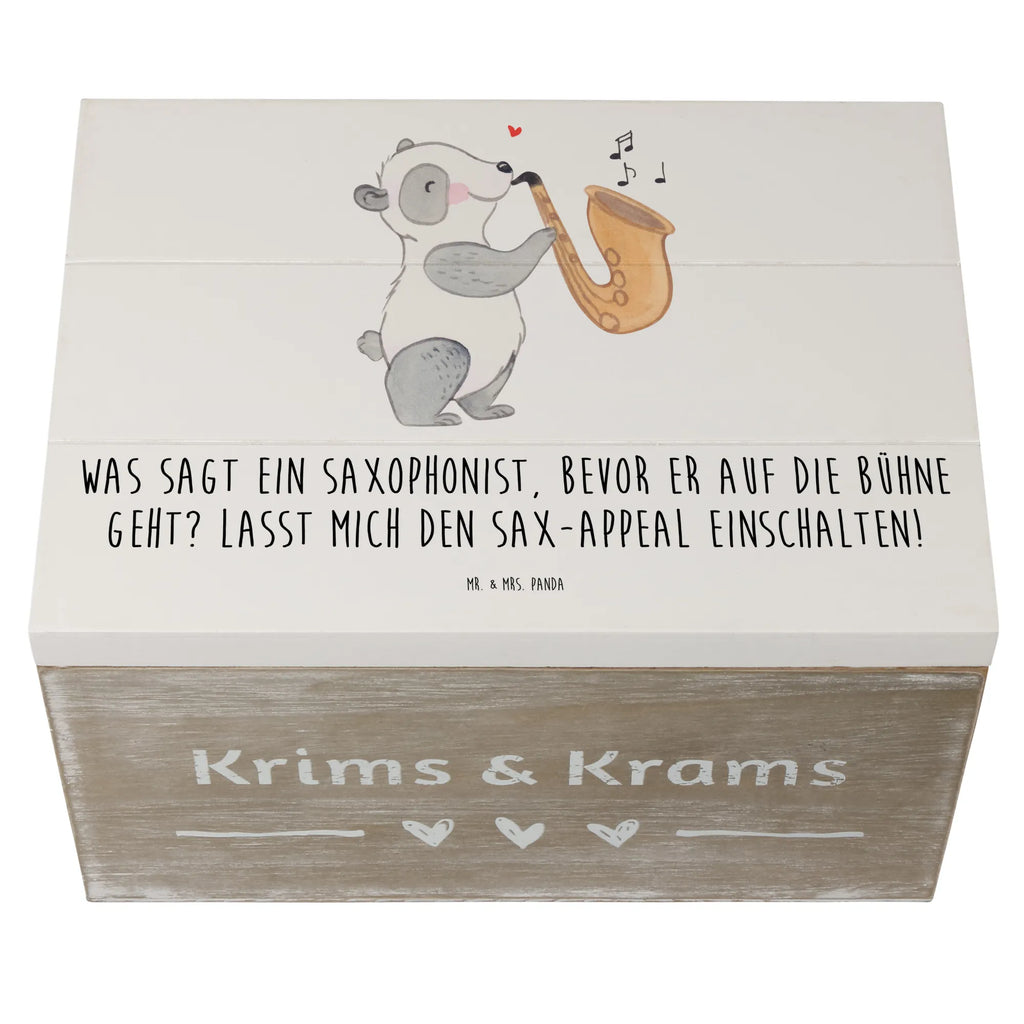 Holzkiste Magischer Saxophon-Charme Dekokiste, XXL, Kiste, Holzkiste, Truhe, Schatzkiste, Geschenkbox, Geschenkdose, Erinnerungsbox, Erinnerungskiste, Schatulle, Aufbewahrungsbox, Instrumente, Geschenke Musiker, Musikliebhaber