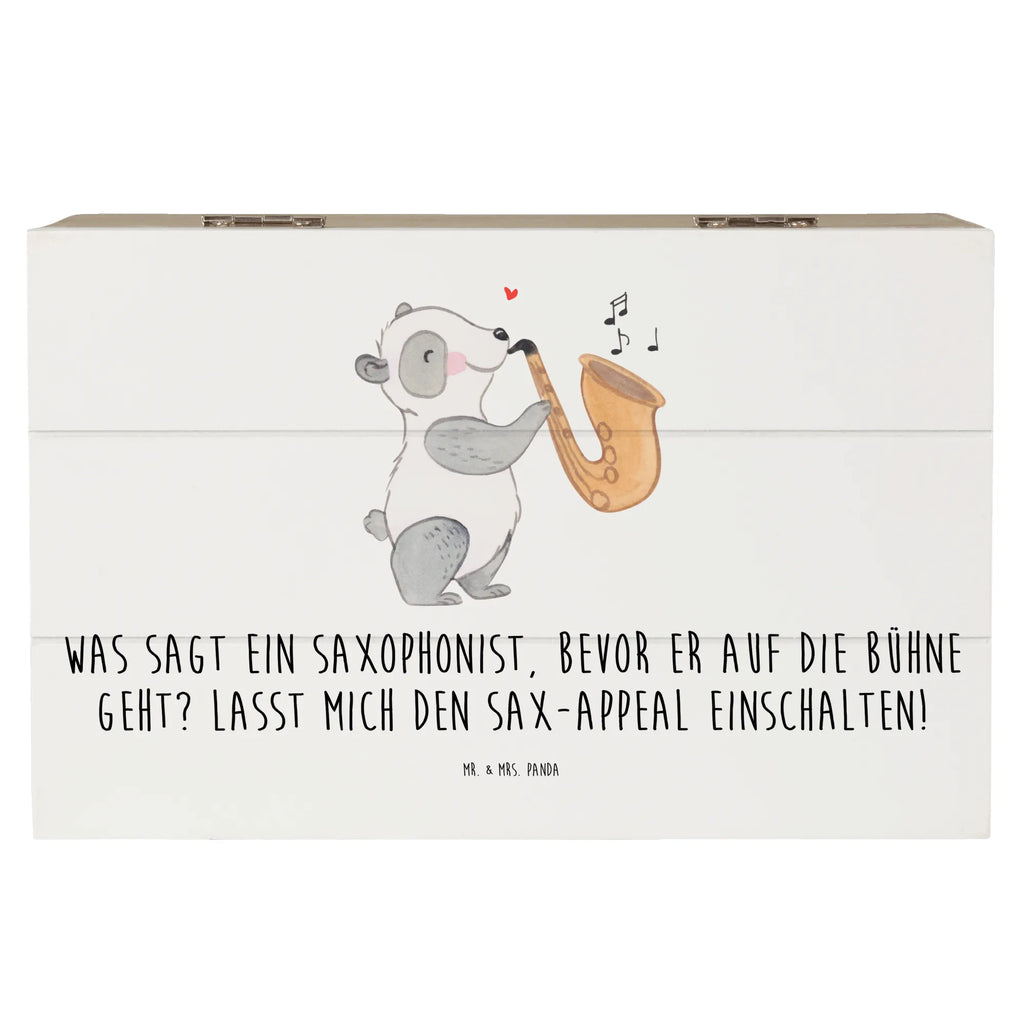 Holzkiste Magischer Saxophon-Charme Dekokiste, XXL, Kiste, Holzkiste, Truhe, Schatzkiste, Geschenkbox, Geschenkdose, Erinnerungsbox, Erinnerungskiste, Schatulle, Aufbewahrungsbox, Instrumente, Geschenke Musiker, Musikliebhaber
