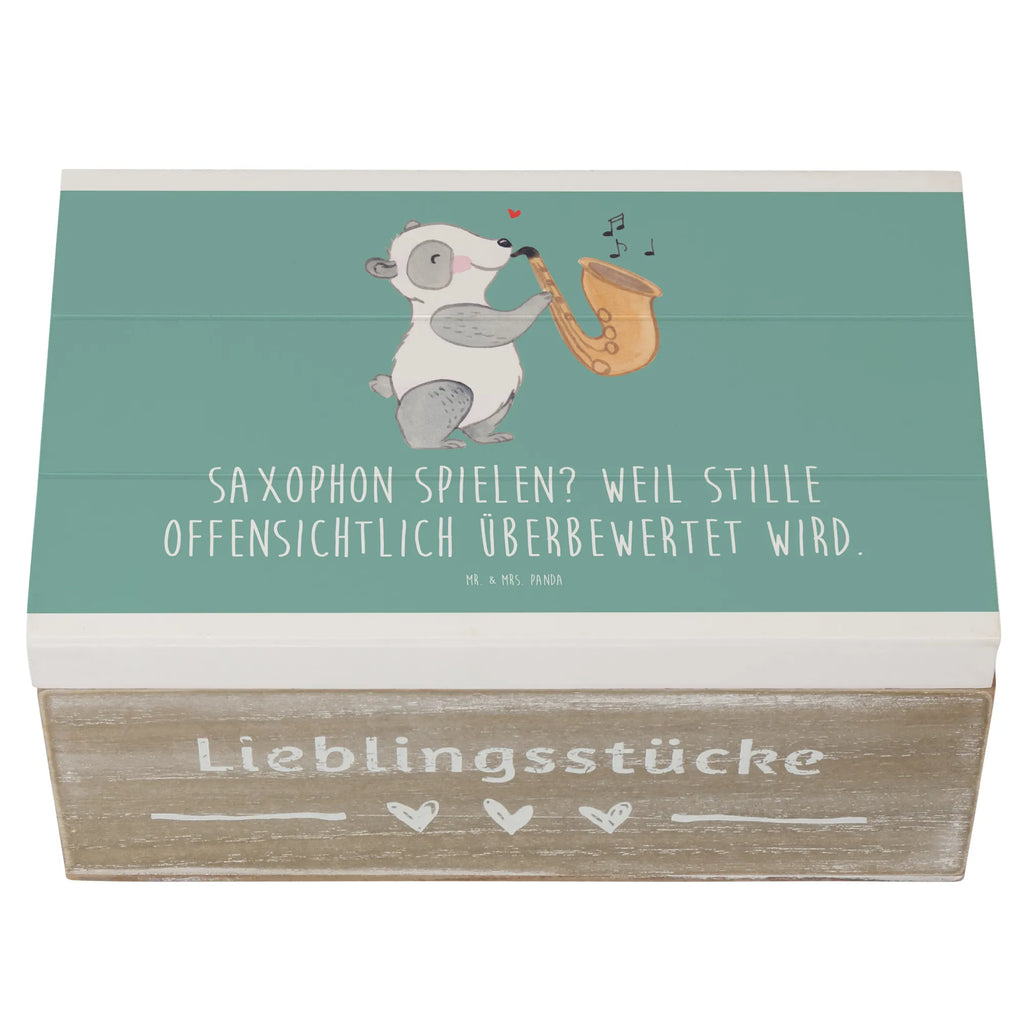 Wooden chest Saxophon spielen? Weil Stille offensichtlich überbewertet wird. XXL, Erinnerungskiste, Aufbewahrungsbox, Holzkiste, Schatulle, Kiste, Dekokiste, Geschenkdose, Erinnerungsbox, Truhe, Geschenkbox, Schatzkiste, Instrumente, Geschenke Musiker, Musikliebhaber