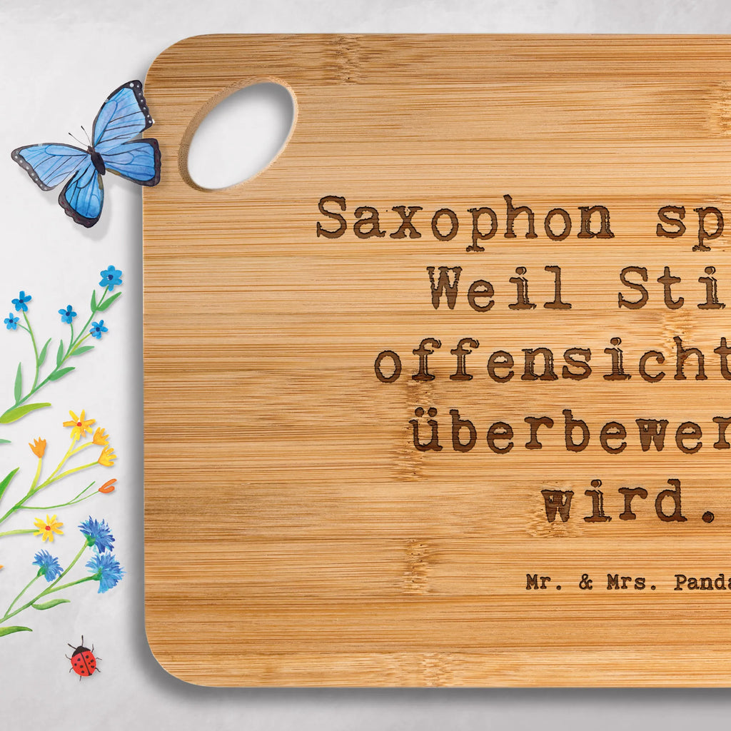 Bamboo chopping board Saying Saxophon spielen? Weil Stille offensichtlich überbewertet wird. robust, nature, cutting board, breakfast board, board, cutting block, kitchen, carving board, bamboo, solid, slices, breakfast, dulcimer, kitchen board, wood, engraving, Instruments, gifts for musicians, music enthusiasts