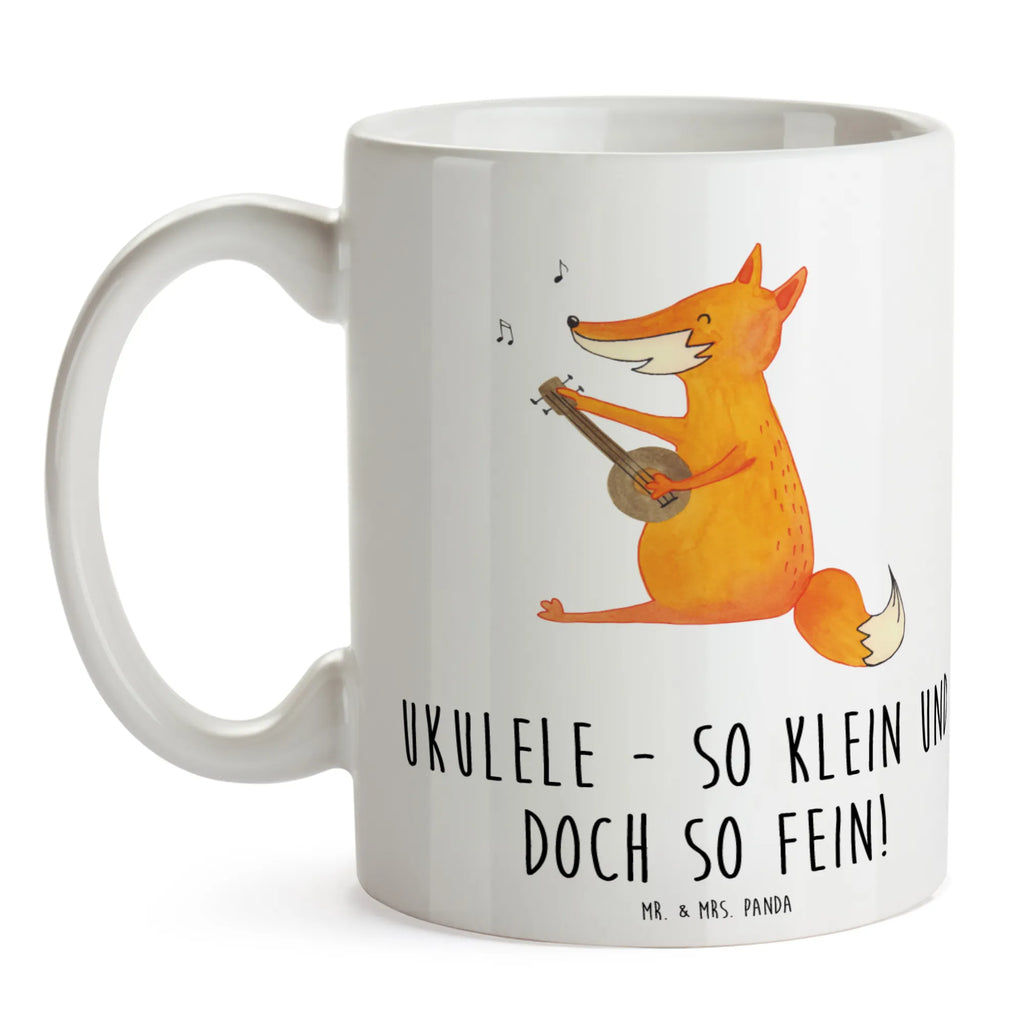 Mug Ukulele - so klein und doch so fein! Teetasse, Bürotasse, Tasse mit Zitaten, Tasse mit Motiven, Tasse, Geschenktasse, Porzellantasse, Kaffeetasse, Keramiktasse, Instrumente, Geschenke Musiker, Musikliebhaber