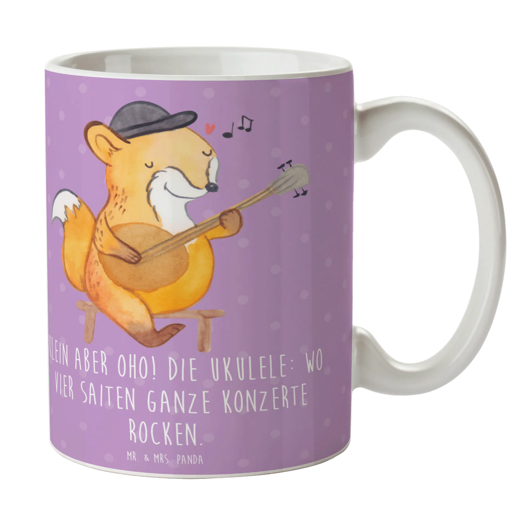 Mug Klein aber oho! Die Ukulele: wo vier Saiten ganze Konzerte rocken. Tasse, Kaffeetasse, Teetasse, Porzellantasse, Bürotasse, Keramiktasse, Geschenktasse, Tasse mit Motiven, Tasse mit Zitaten, Instrumente, Geschenke Musiker, Musikliebhaber
