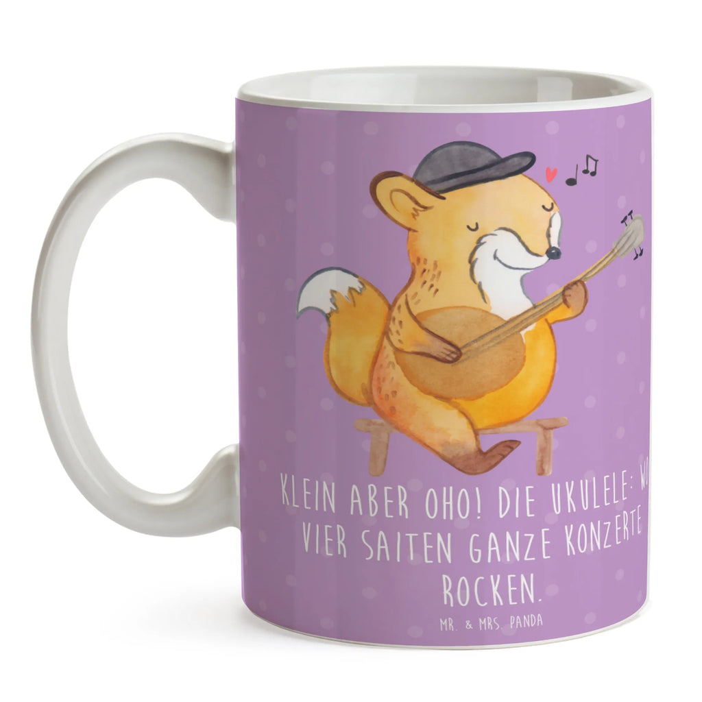 Mug Klein aber oho! Die Ukulele: wo vier Saiten ganze Konzerte rocken. Tasse, Kaffeetasse, Teetasse, Porzellantasse, Bürotasse, Keramiktasse, Geschenktasse, Tasse mit Motiven, Tasse mit Zitaten, Instrumente, Geschenke Musiker, Musikliebhaber