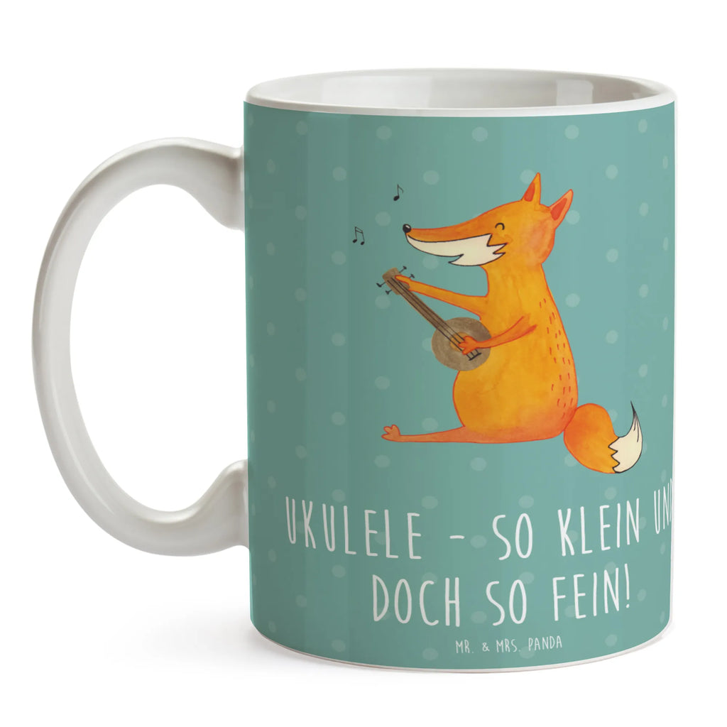 Mug Ukulele - so klein und doch so fein! Teetasse, Bürotasse, Tasse mit Zitaten, Tasse mit Motiven, Tasse, Geschenktasse, Porzellantasse, Kaffeetasse, Keramiktasse, Instrumente, Geschenke Musiker, Musikliebhaber