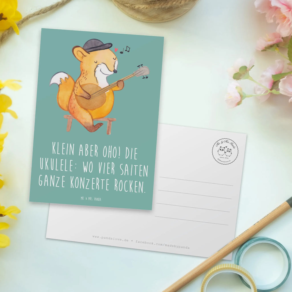 Postcard Klein aber oho! Die Ukulele: wo vier Saiten ganze Konzerte rocken. Ansichtskarten, Geschenkkarte, Ansichtskarte, Postkarte, Einladung Geburtstag, Karte, Einladung, Dankeskarte, Grußkarte, Geburtstagskarte, Einladungskarte, Einladungskarten Geburtstag, Instrumente, Geschenke Musiker, Musikliebhaber