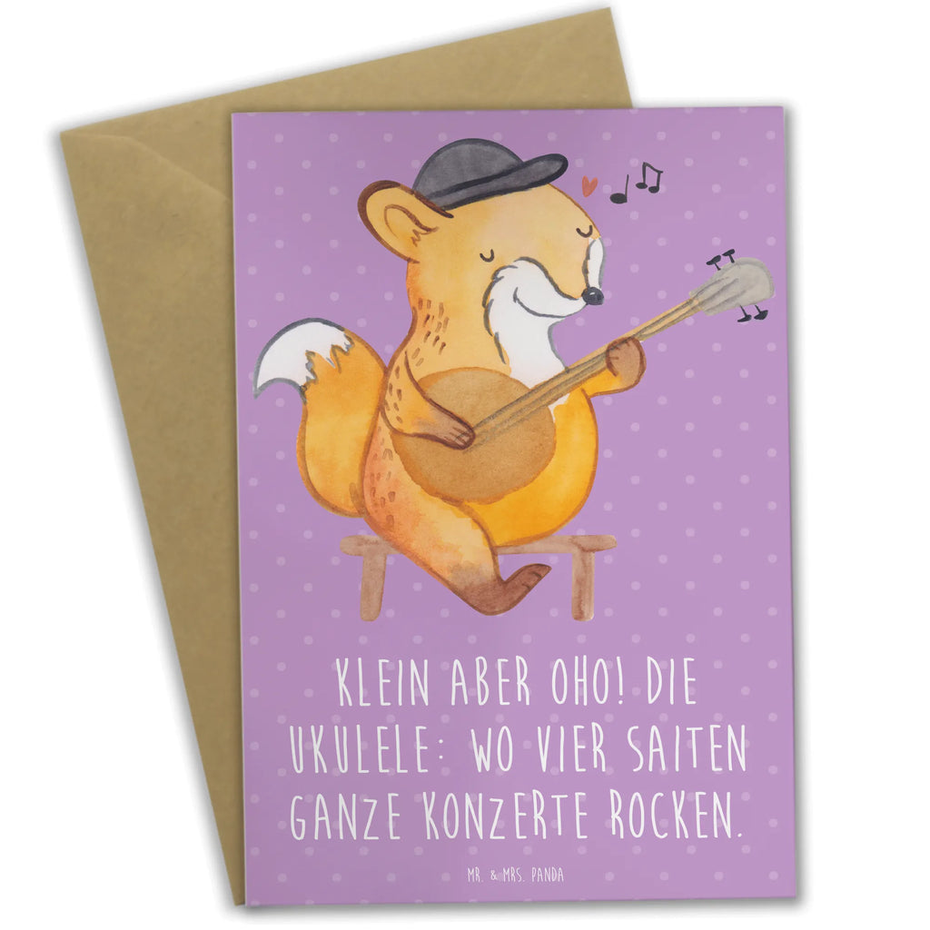 Grußkarte Ukulele Magie Ansichtskarten, Klappkarte, Einladungskarte, Glückwunschkarte, Grußkarte, Geburtstagskarte, Hochzeitskarte, Karte, Instrumente, Geschenke Musiker, Musikliebhaber