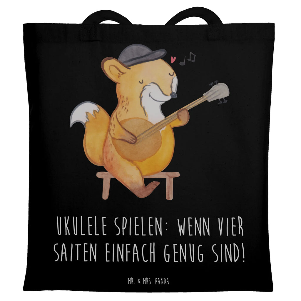 Tote bag Ukulele spielen: Wenn vier Saiten einfach genug sind! Strandtasche, Schultertasche, Jutebeutel, Beutel, Einkaufstasche, Jutetasche, Einkaufstüte, Stofftasche, Badetasche, Laptoptasche, Tragetasche, Shopper, Umhängetasche, Beuteltasche, Stoffbeutel, Tasche, Instrumente, Geschenke Musiker, Musikliebhaber