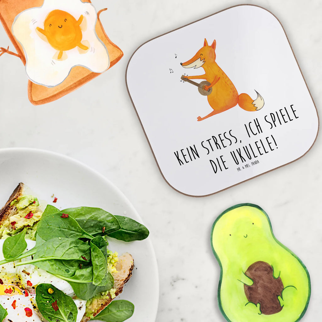 Square coaster Kein Stress, ich spiele die Ukulele! Untersetzer, Getränkeuntersetzer, Korkuntersetzer, Holzuntersetzer, Glasuntersetzer, Untersetzer aus Holz, Untersetzer für Gläser, Untersetzer Holz, Untersetzer Gläser, Tassen Untersetzer, Untersetzer Design, Bierdeckel, Instrumente, Geschenke Musiker, Musikliebhaber