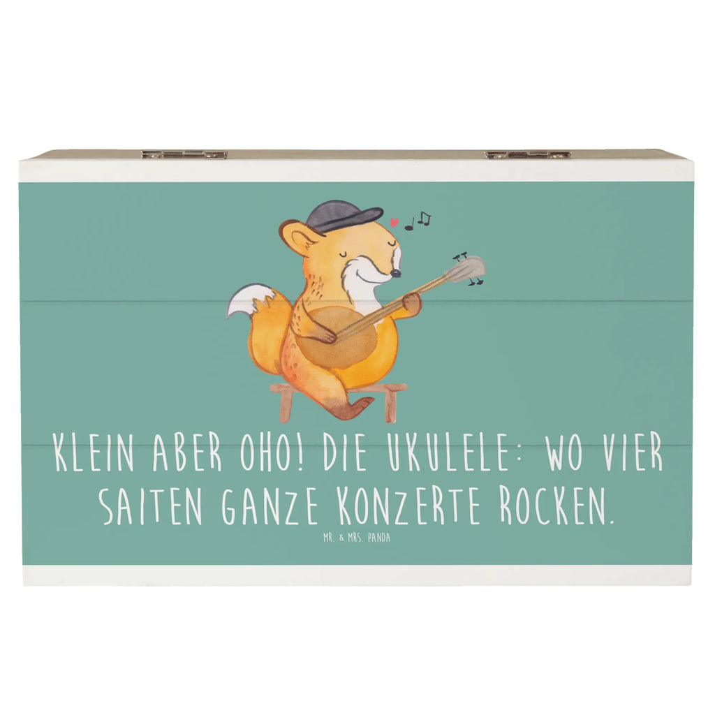 Wooden chest Klein aber oho! Die Ukulele: wo vier Saiten ganze Konzerte rocken. Kiste, Holzkiste, Dekokiste, Geschenkdose, Geschenkbox, Truhe, Erinnerungskiste, XXL, Aufbewahrungsbox, Erinnerungsbox, Schatulle, Schatzkiste, Instrumente, Geschenke Musiker, Musikliebhaber