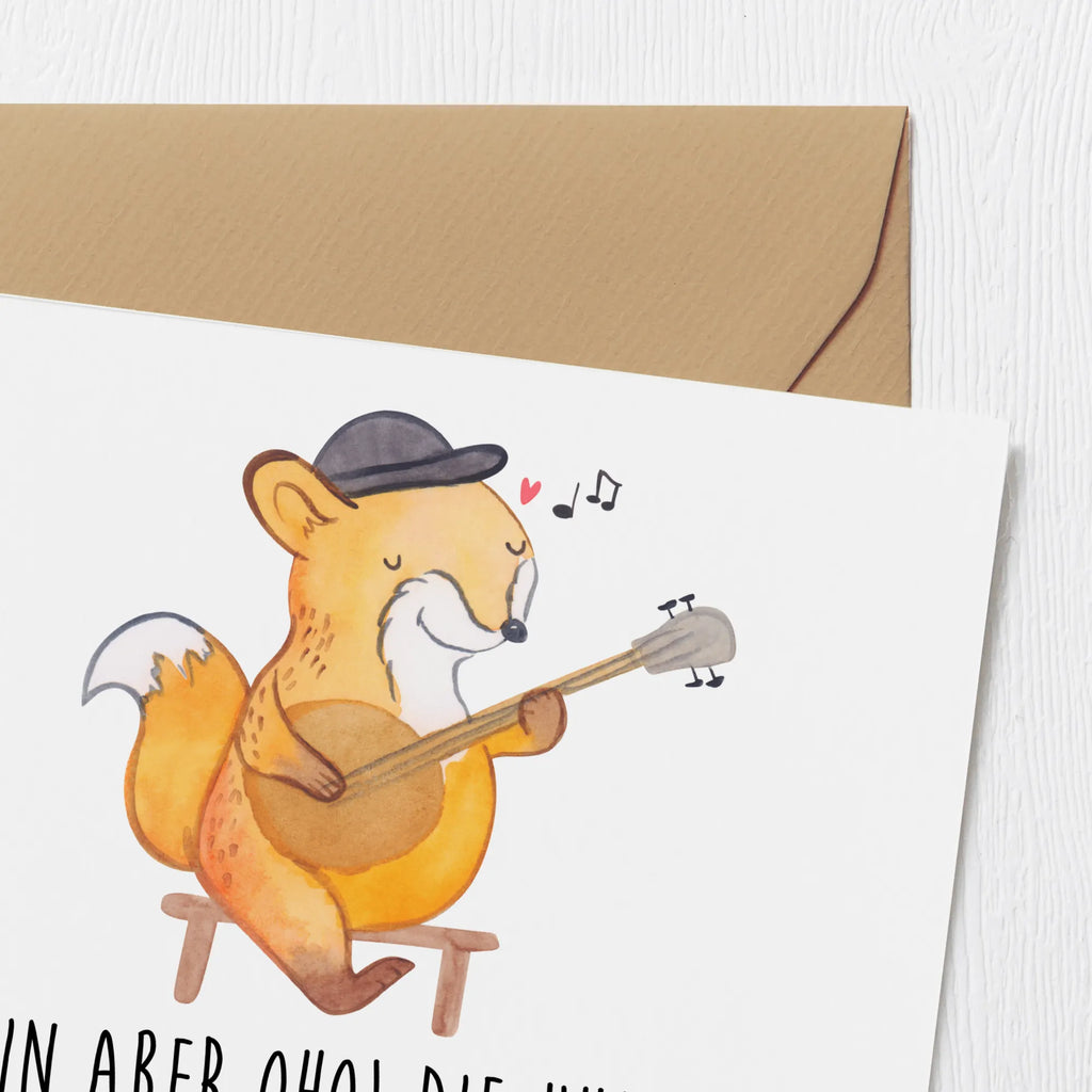 Deluxe Card Klein aber oho! Die Ukulele: wo vier Saiten ganze Konzerte rocken. Geburtstagskarte, Einladungskarte, Klappkarte, Karte, Hochwertige Klappkarte, Glückwunschkarte, Grußkarte, Hochzeitskarte, Hochwertige Grußkarte, Instrumente, Geschenke Musiker, Musikliebhaber