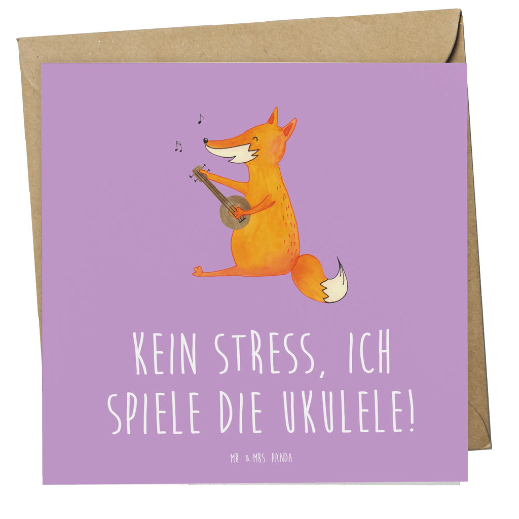 Deluxe Card Kein Stress, ich spiele die Ukulele! Karte, Geburtstagskarte, Glückwunschkarte, Hochwertige Klappkarte, Grußkarte, Hochzeitskarte, Hochwertige Grußkarte, Einladungskarte, Klappkarte, Instrumente, Geschenke Musiker, Musikliebhaber