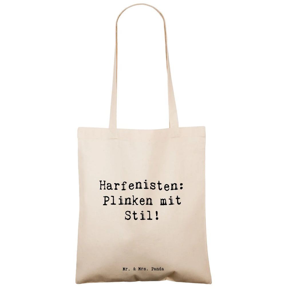 Tote bag Saying Harfenisten: Plinken mit Stil! Beuteltasche, Beutel, Einkaufstasche, Jutebeutel, Stoffbeutel, Tasche, Shopper, Umhängetasche, Strandtasche, Schultertasche, Stofftasche, Tragetasche, Badetasche, Jutetasche, Einkaufstüte, Laptoptasche, Instrumente, Geschenke Musiker, Musikliebhaber