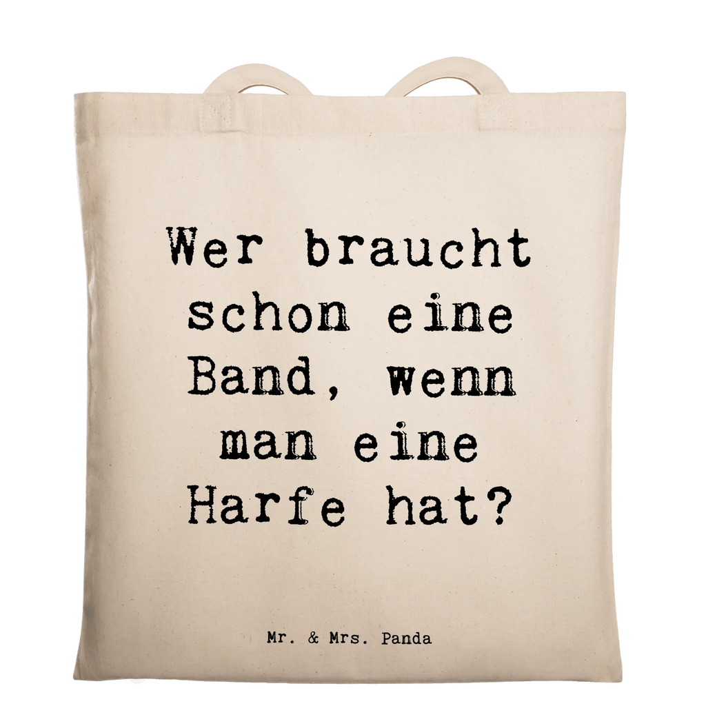 Tragetasche Spruch Wer braucht schon eine Band, wenn man eine Harfe hat? Beuteltasche, Beutel, Einkaufstasche, Jutebeutel, Stoffbeutel, Tasche, Shopper, Umhängetasche, Strandtasche, Schultertasche, Stofftasche, Tragetasche, Badetasche, Jutetasche, Einkaufstüte, Laptoptasche, Instrumente, Geschenke Musiker, Musikliebhaber