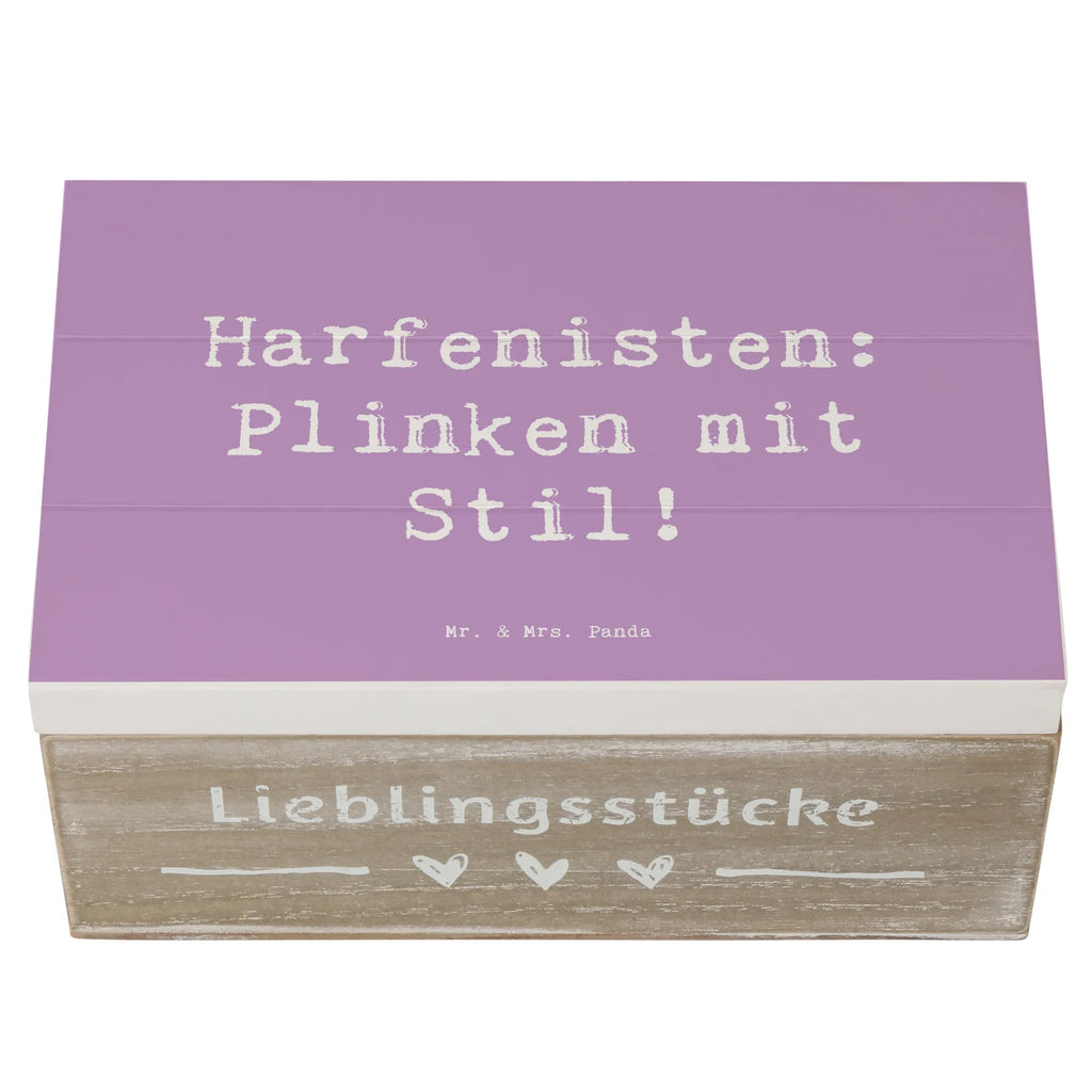 Holzkiste Spruch Harfe mit Stil Schatzkiste, XXL, Holzkiste, Schatulle, Geschenkbox, Geschenkdose, Kiste, Truhe, Erinnerungskiste, Aufbewahrungsbox, Erinnerungsbox, Dekokiste, Instrumente, Geschenke Musiker, Musikliebhaber