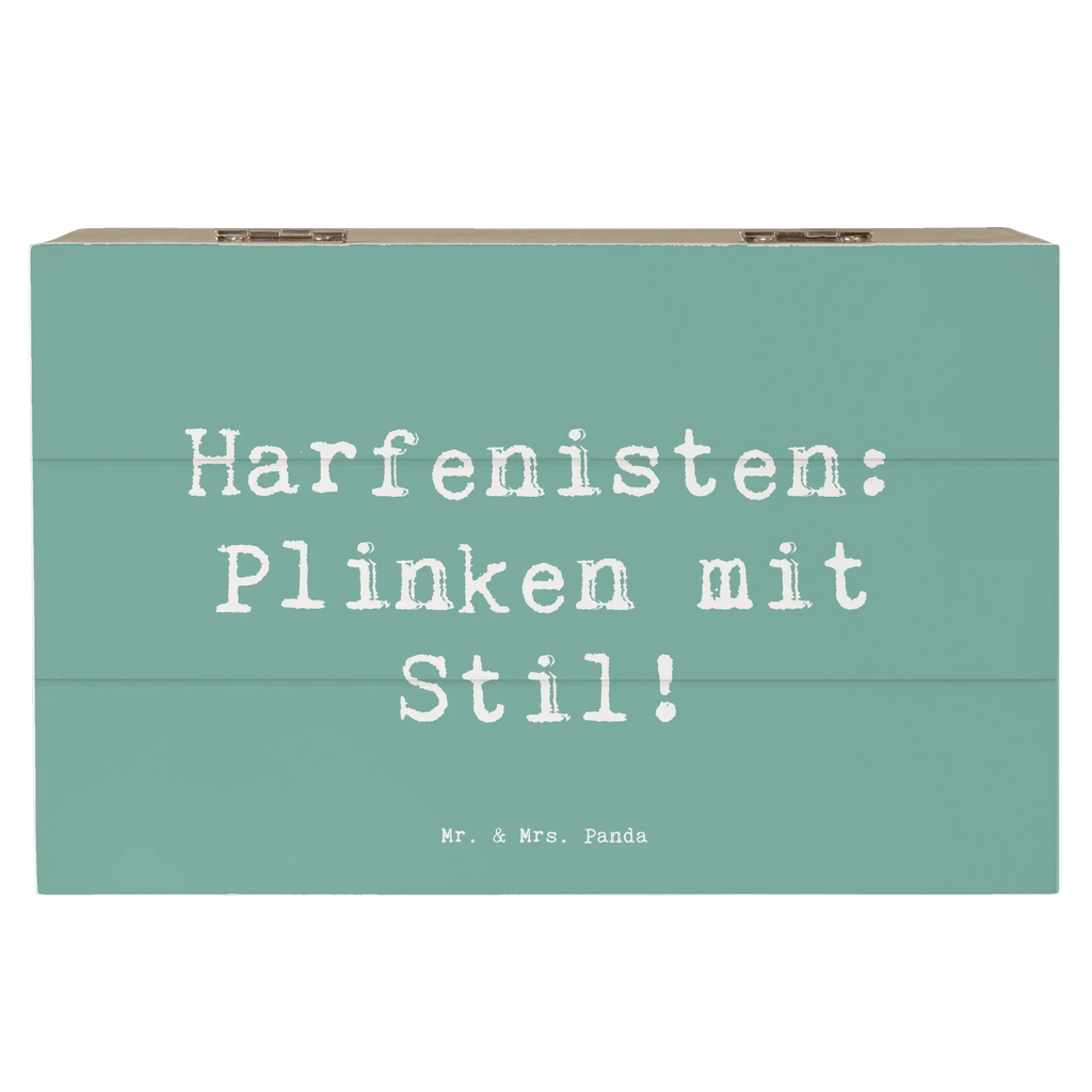 Holzkiste Spruch Harfe mit Stil Schatzkiste, XXL, Holzkiste, Schatulle, Geschenkbox, Geschenkdose, Kiste, Truhe, Erinnerungskiste, Aufbewahrungsbox, Erinnerungsbox, Dekokiste, Instrumente, Geschenke Musiker, Musikliebhaber