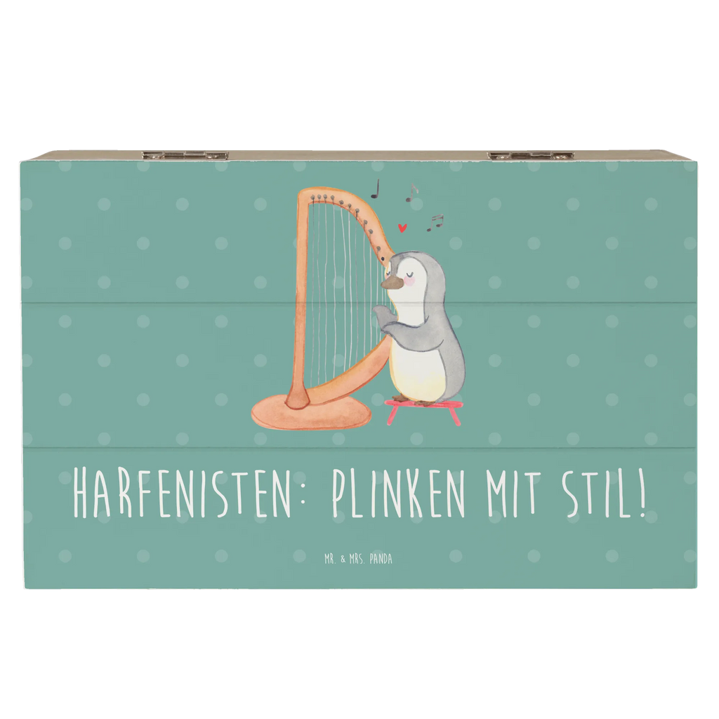 Holzkiste Harfe mit Stil Aufbewahrungsbox, XXL, Geschenkdose, Dekokiste, Schatulle, Kiste, Erinnerungskiste, Schatzkiste, Holzkiste, Truhe, Geschenkbox, Erinnerungsbox, Instrumente, Geschenke Musiker, Musikliebhaber