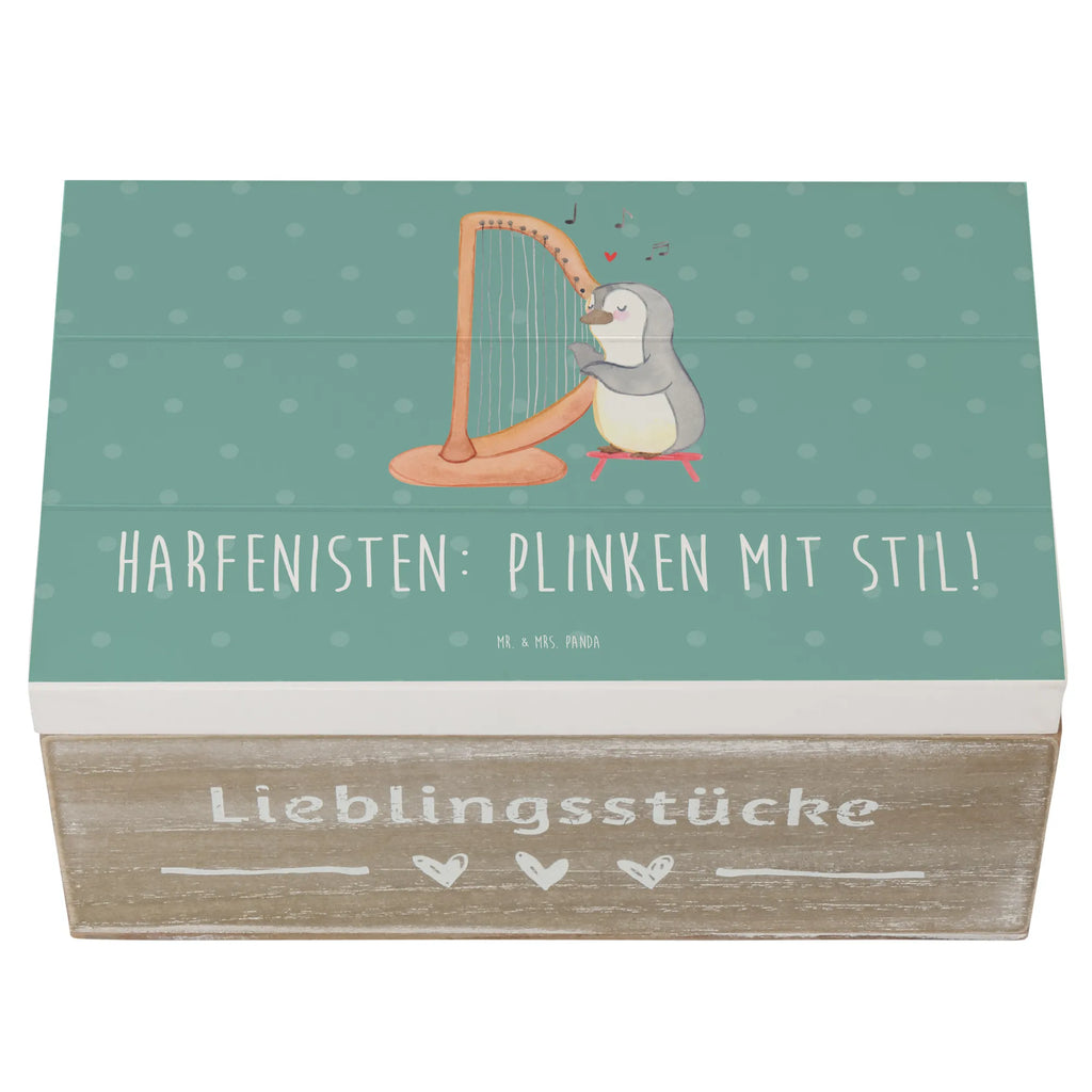 Holzkiste Harfe mit Stil Aufbewahrungsbox, XXL, Geschenkdose, Dekokiste, Schatulle, Kiste, Erinnerungskiste, Schatzkiste, Holzkiste, Truhe, Geschenkbox, Erinnerungsbox, Instrumente, Geschenke Musiker, Musikliebhaber