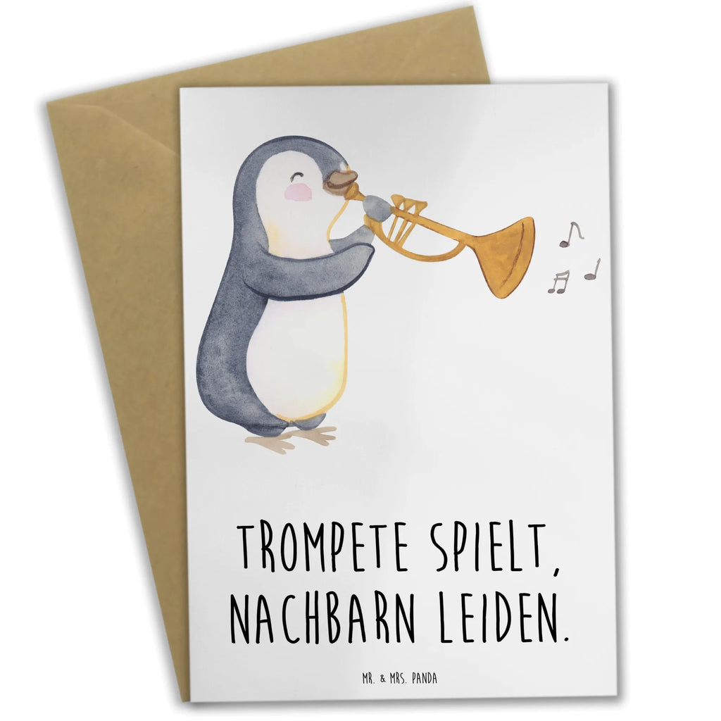 Grußkarte Trompete Freude Einladungskarte, Grußkarte, Karte, Klappkarte, Glückwunschkarte, Hochzeitskarte, Ansichtskarten, Geburtstagskarte, Instrumente, Geschenke Musiker, Musikliebhaber