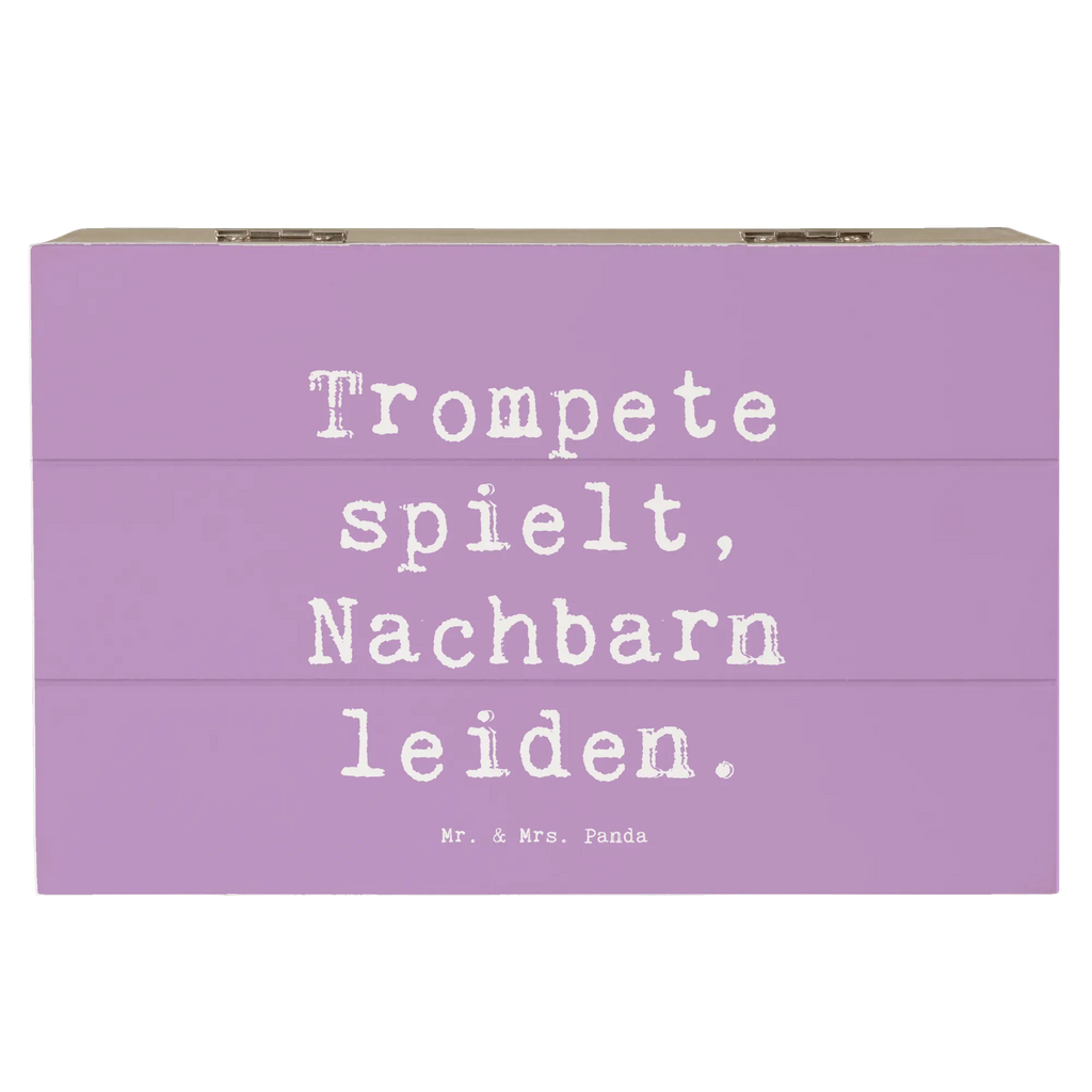 Holzkiste Spruch Trompete Freude Dekokiste, Erinnerungsbox, Schatulle, Truhe, Aufbewahrungsbox, Geschenkdose, Erinnerungskiste, Kiste, Schatzkiste, Holzkiste, XXL, Geschenkbox, Instrumente, Geschenke Musiker, Musikliebhaber