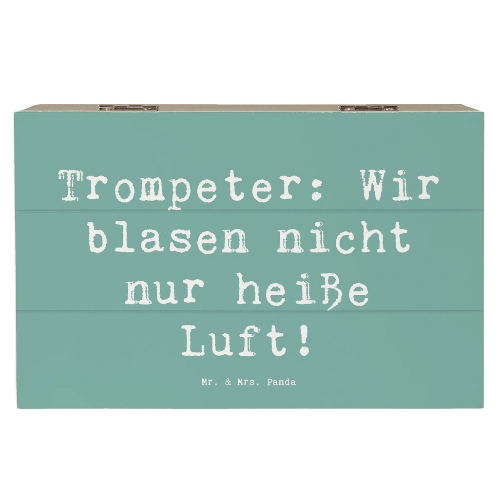 Holzkiste Spruch Trompete Kunst Schatulle, Geschenkdose, Erinnerungskiste, Kiste, Erinnerungsbox, Holzkiste, XXL, Dekokiste, Geschenkbox, Schatzkiste, Truhe, Aufbewahrungsbox, Instrumente, Geschenke Musiker, Musikliebhaber