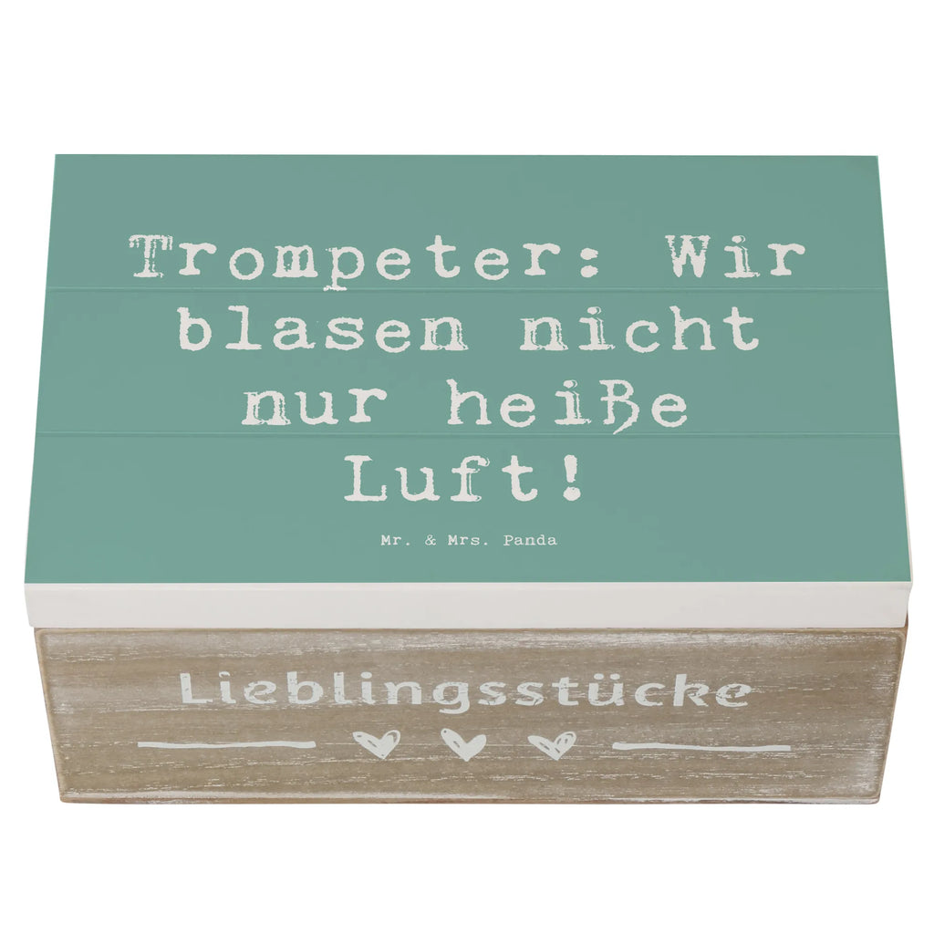 Holzkiste Spruch Trompete Kunst Schatulle, Geschenkdose, Erinnerungskiste, Kiste, Erinnerungsbox, Holzkiste, XXL, Dekokiste, Geschenkbox, Schatzkiste, Truhe, Aufbewahrungsbox, Instrumente, Geschenke Musiker, Musikliebhaber