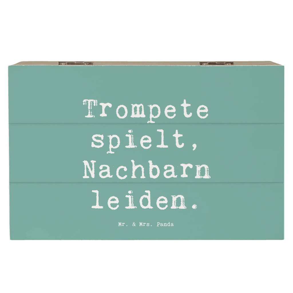 Holzkiste Spruch Trompete Freude Dekokiste, Erinnerungsbox, Schatulle, Truhe, Aufbewahrungsbox, Geschenkdose, Erinnerungskiste, Kiste, Schatzkiste, Holzkiste, XXL, Geschenkbox, Instrumente, Geschenke Musiker, Musikliebhaber