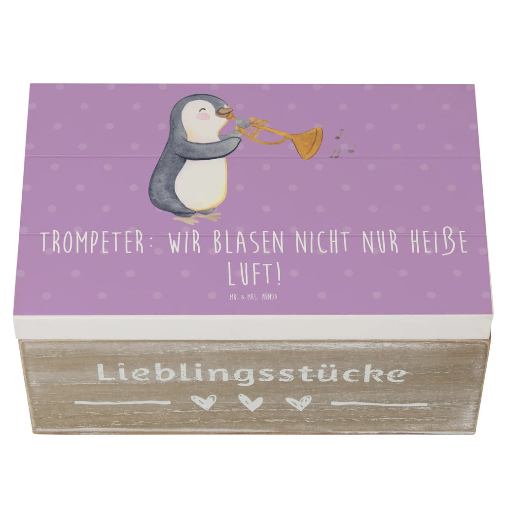 Holzkiste Trompete Kunst Schatulle, Truhe, Holzkiste, Aufbewahrungsbox, Schatzkiste, Erinnerungsbox, Dekokiste, Kiste, XXL, Geschenkbox, Geschenkdose, Erinnerungskiste, Instrumente, Geschenke Musiker, Musikliebhaber