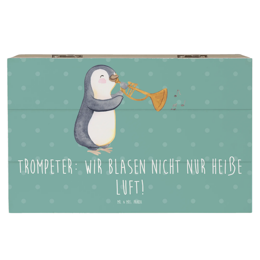 Holzkiste Trompete Kunst Schatulle, Truhe, Holzkiste, Aufbewahrungsbox, Schatzkiste, Erinnerungsbox, Dekokiste, Kiste, XXL, Geschenkbox, Geschenkdose, Erinnerungskiste, Instrumente, Geschenke Musiker, Musikliebhaber
