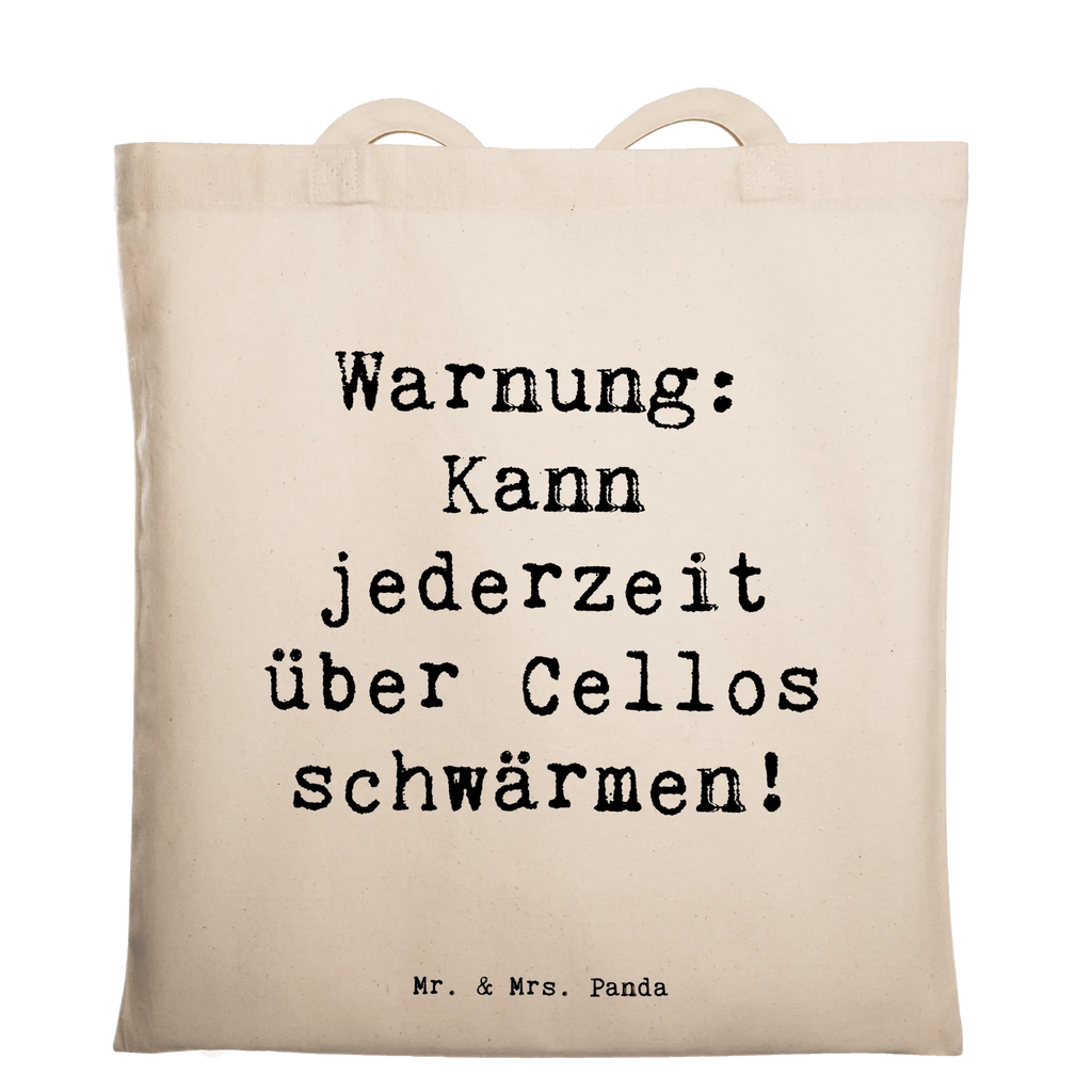 Tragetasche Warnung: Kann jederzeit über Cellos schwärmen - Cello Begeisterung Beuteltasche, Beutel, Einkaufstasche, Jutebeutel, Stoffbeutel, Tasche, Shopper, Umhängetasche, Strandtasche, Schultertasche, Stofftasche, Tragetasche, Badetasche, Jutetasche, Einkaufstüte, Laptoptasche, Instrumente, Geschenke Musiker, Musikliebhaber