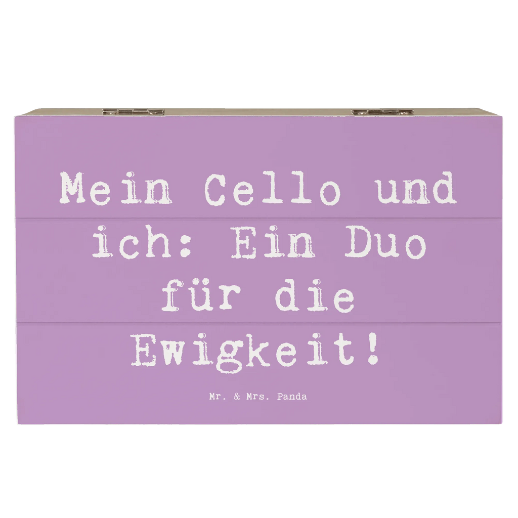 Wooden chest Saying Mein Cello und ich: Ein Duo für die Ewigkeit! Schatulle, Schatzkiste, Erinnerungsbox, Kiste, Erinnerungskiste, XXL, Geschenkdose, Dekokiste, Truhe, Geschenkbox, Aufbewahrungsbox, Holzkiste, Instrumente, Geschenke Musiker, Musikliebhaber
