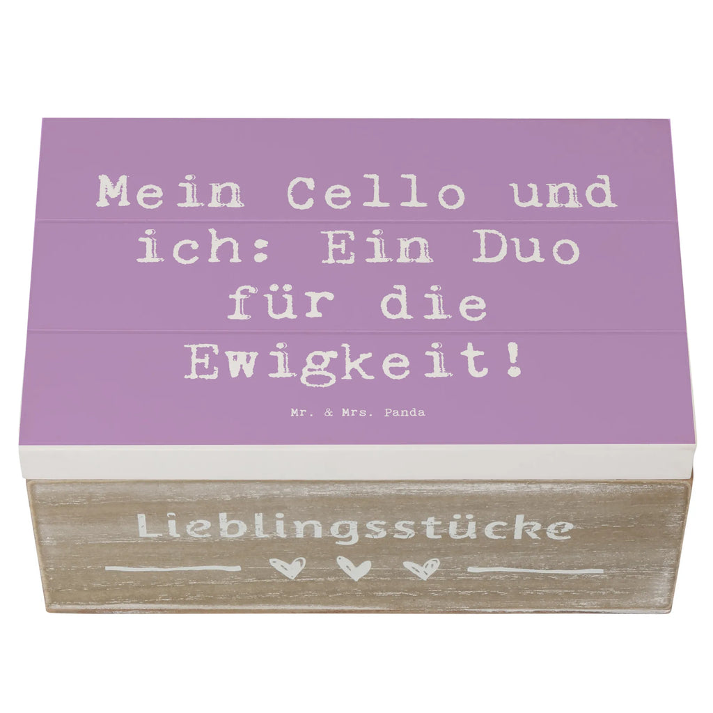 Wooden chest Saying Mein Cello und ich: Ein Duo für die Ewigkeit! Schatulle, Schatzkiste, Erinnerungsbox, Kiste, Erinnerungskiste, XXL, Geschenkdose, Dekokiste, Truhe, Geschenkbox, Aufbewahrungsbox, Holzkiste, Instrumente, Geschenke Musiker, Musikliebhaber