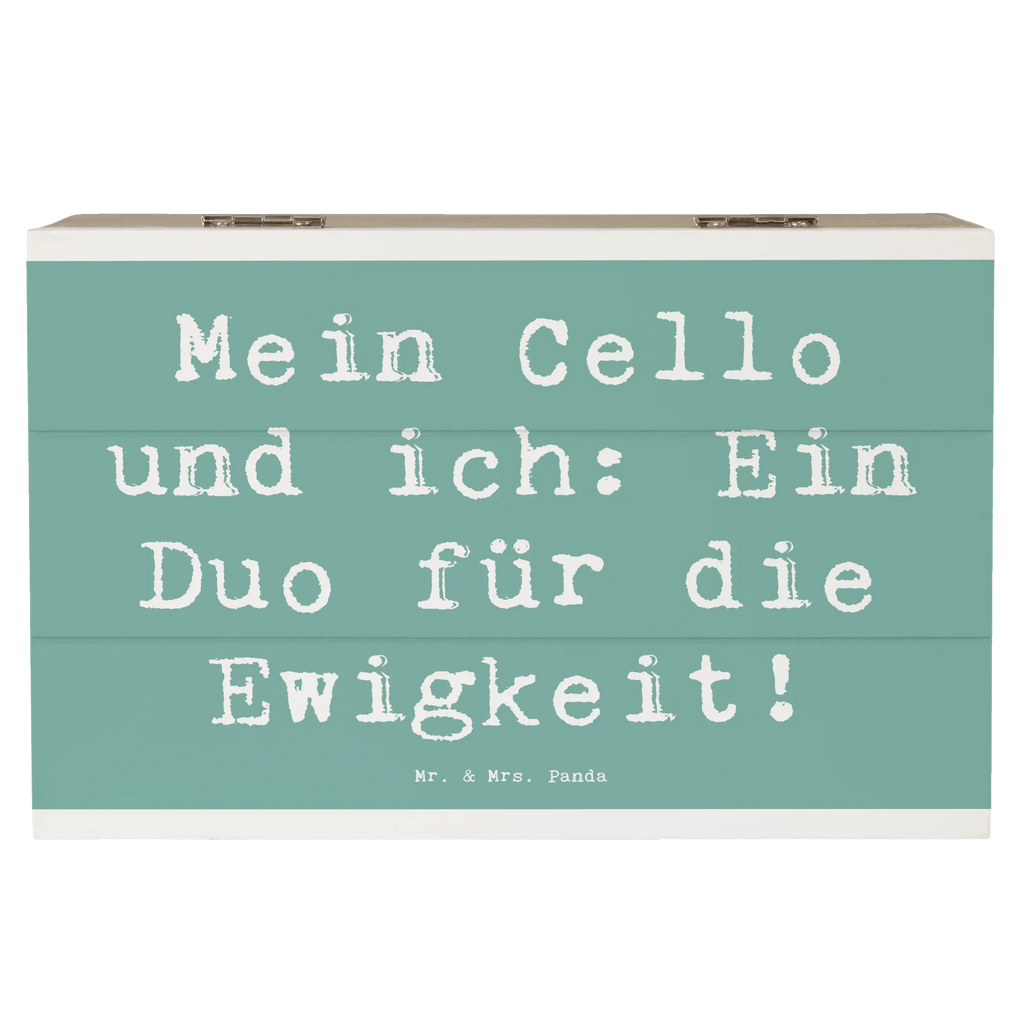 Wooden chest Saying Mein Cello und ich: Ein Duo für die Ewigkeit! Schatulle, Schatzkiste, Erinnerungsbox, Kiste, Erinnerungskiste, XXL, Geschenkdose, Dekokiste, Truhe, Geschenkbox, Aufbewahrungsbox, Holzkiste, Instrumente, Geschenke Musiker, Musikliebhaber
