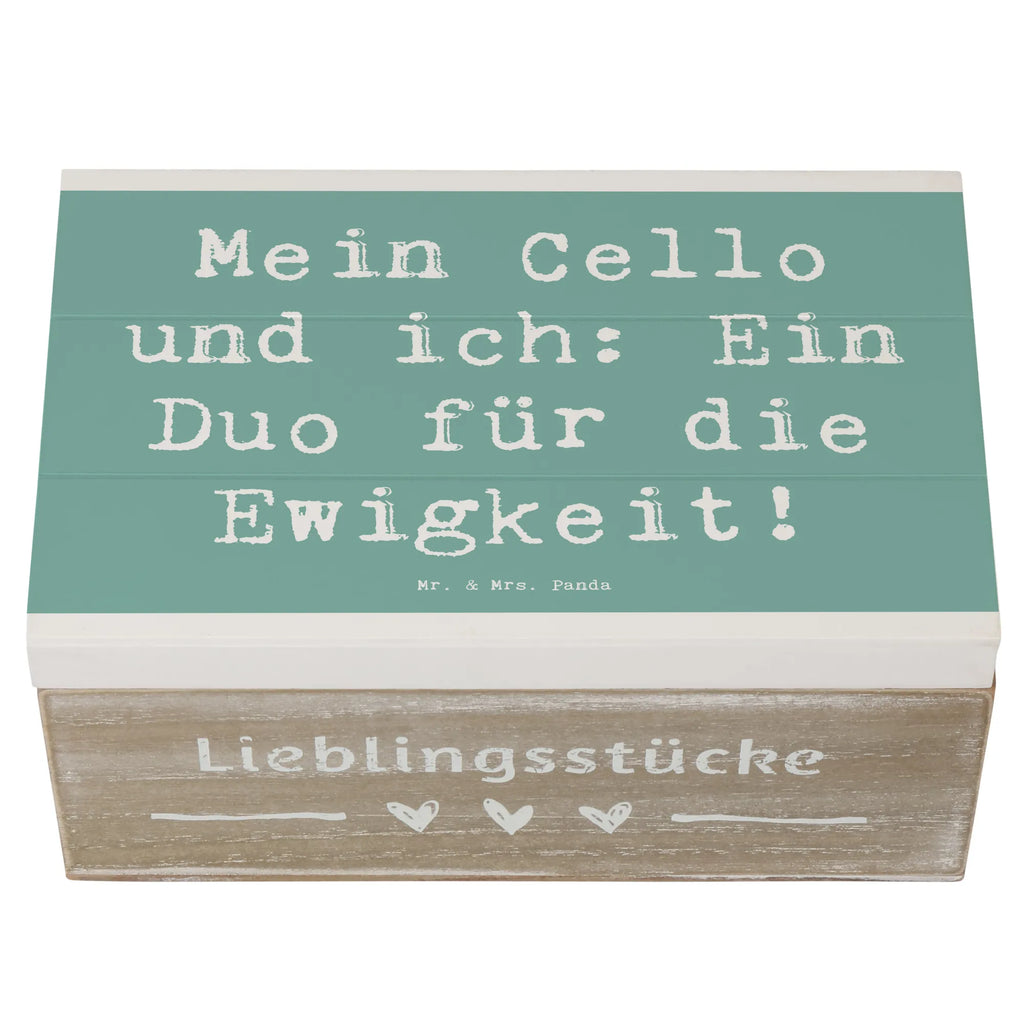 Wooden chest Saying Mein Cello und ich: Ein Duo für die Ewigkeit! Schatulle, Schatzkiste, Erinnerungsbox, Kiste, Erinnerungskiste, XXL, Geschenkdose, Dekokiste, Truhe, Geschenkbox, Aufbewahrungsbox, Holzkiste, Instrumente, Geschenke Musiker, Musikliebhaber